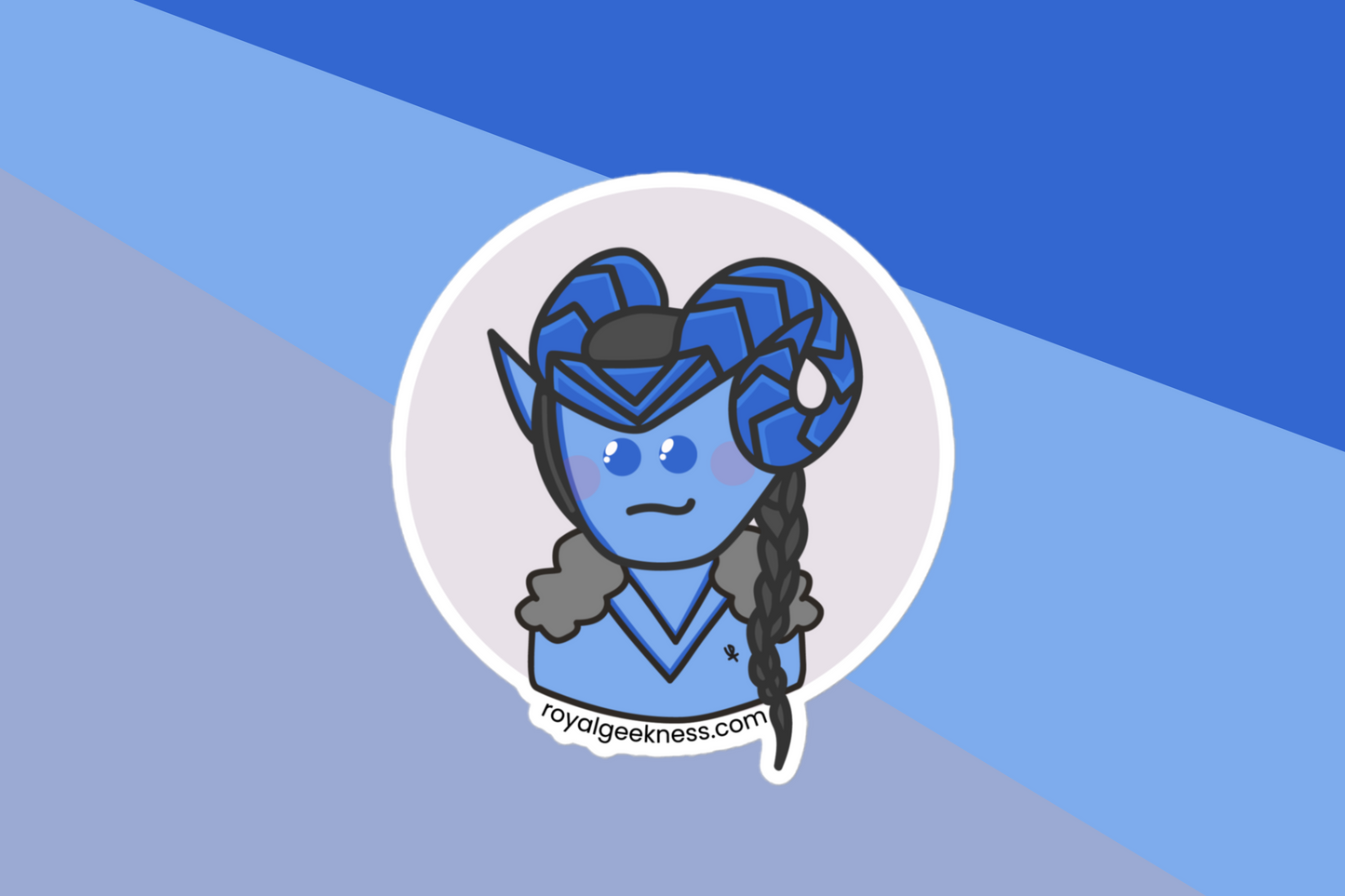Charming Blue Alien
